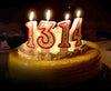 Creative digital  Red edge Numbers The cake candles candles Draw some romantic courtship birthday candles