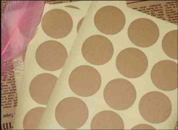 New Hot DIY Cookie/Cake/Gift Labels Stickers Kitchen Sweets Party Scrapbooking Plain Kraft Round Sticker  Seal Sticker