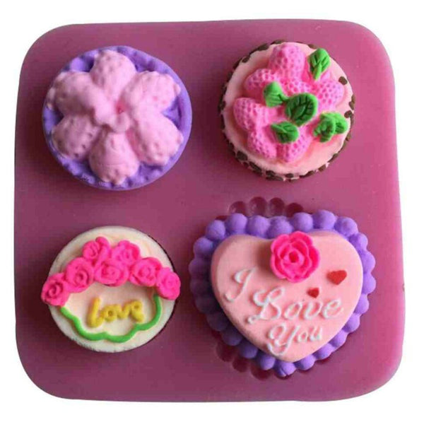 New Arrival Shape Silicone 3D Fondant Cake Lace Mold Tools For Decorating Fashion Different Kinds Of Small Cake