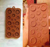3D Cute button shape cake decoration tools Silicone chocolate mold,cookies mold, moldes de silicona para fondant, kitchen tools