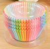 100Pcs/Lot Baking Muffin Cup Cake Case Wedding Party Colorful Rainbow Paper Cupcake