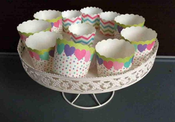 NEW!1 tier cake decoration towers wedding towers dressert stand white Iron cupcake stand