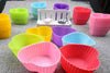 6pcs/lot Decoration Cupcake Liner Baking Mold Heart-shaped Silicone Muffin Cases Cake