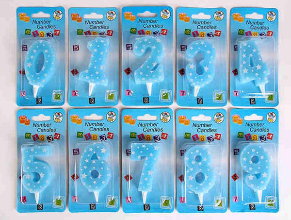 1 Pc birthday cake candle decoration cute Kids party birthday Digital 0-9 star children birthday candles large