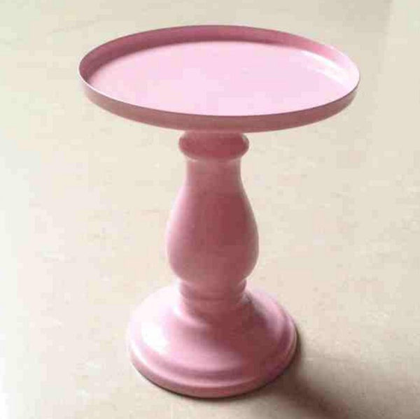 1pc Wedding Decoration Display Rack Dessert Plate Party Supply Pink Single Iron Cake Stand Cupcake Holder