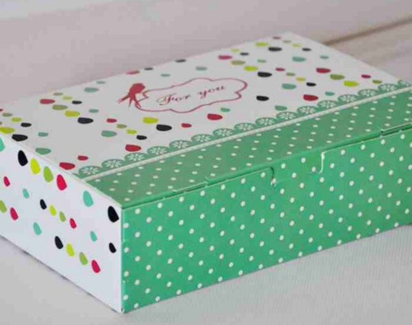 50 Grams 6 Autumn moon cake box Little green flower for you packaging boxes Bakery boxes