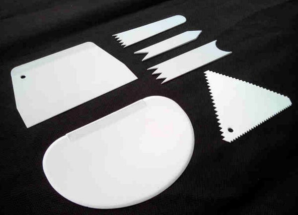 Scraper Set Classic Fondant Tools Cake Decorating Tools Multifunction Blade Christmas Kitchen Tools Plastic Cake Smoother Cake