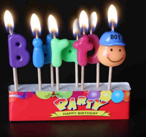 High quality Party cake decorated with Western baked creative candle birthday craft candle cartoon