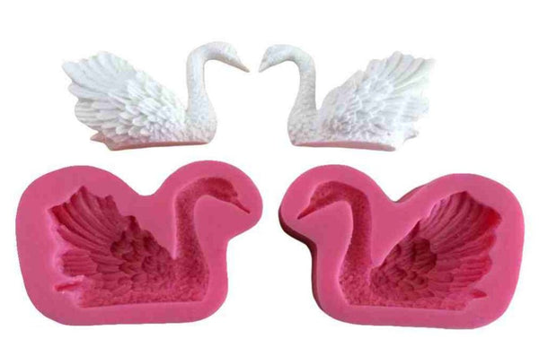 Decoration Fondant Cake 3D Food Grade Silicone Beautiful Swan Shaped Silicone Press Mold Cake Mould C596