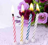 10 Pcs Birthday Eternal Blowing Candles Party Joke Birthday Cake Decors Magic Relighting Candles Funny Tricky Toy