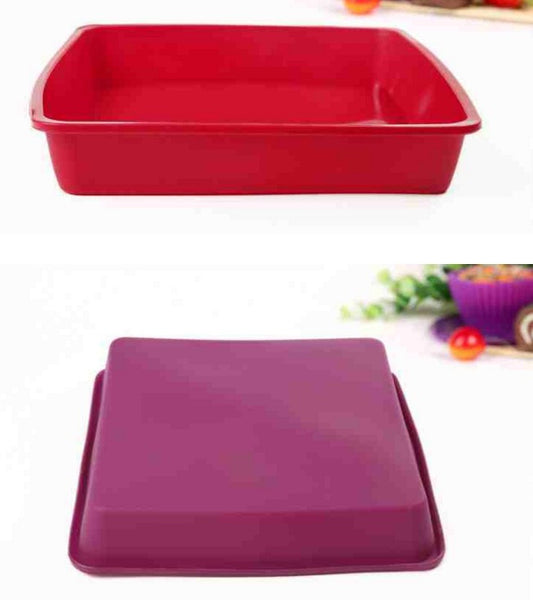 1PC Easy Cleaning Bakeware Bread Toast Mold Color By Random Kitchen Baking Square Silicone Mold Cake Pan