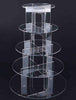 Wedding Cake Stand Board Party Birthday Acrylic Round 5 Tiered Cake Plate Clear
