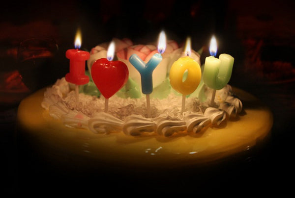 Birthdays/Holoiday/Weddings/Parties cake candles  Lovers letters candles I love you