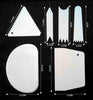 Scraper Set Classic Fondant Tools Cake Decorating Tools Multifunction Blade Christmas Kitchen Tools Plastic Cake Smoother Cake