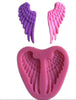 Cookware Dining Bar Non-Stick Cake Decorating Fondant Soap Mold--C241Beautiful Angel Wings Shape Silicone 3D Mold
