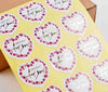 Paper for diy cake gift exquisite sticker FOR YOU heart design label adhesive pink sticker