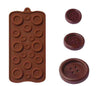 3D Cute button shape cake decoration tools Silicone chocolate mold,cookies mold, moldes de silicona para fondant, kitchen tools