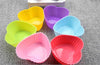 6pcs/lot Decoration Cupcake Liner Baking Mold Heart-shaped Silicone Muffin Cases Cake