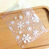 High Quality Self Adhesive Seal,Bakery Gift Cello Bags Clear Christmas Snowflake Cookie Bag,Plastic Cellophane JE680