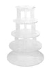 Wedding Cake Stand Board Party Birthday Acrylic Round 5 Tiered Cake Plate Clear