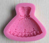 New Decorating Tools,Silicone Soap Mold,Silicone Cake Mold Food-Grade Silicone Mold 3D Shape Of Dress Fondant Cake  C589