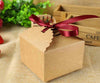1PC Small Packaging For Gifting Biscuit Cake Cookie Handmade Square Paper Craft Box Chocolate Boxes Bakery Packaging 9X9 X6CM