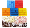 Chocolate Mold Cake Jello Mold Building Blocks Ice Tray  Silicone Lego Brick Style Square Sharped Ice Mold DIY