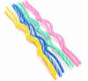 8 Pcs/lot Wedding Party Dessert Decoration Children Gifts Wax Birthday Cake Candles Mix Four Color Long Curve Shape Safe Fames