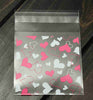 100PCS Wedding Birthday Candy Party Gusset Clear Cellophane Cookie Sweet Packaging Bag Full Stock Clearance