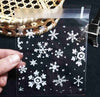 High Quality Self Adhesive Seal,Bakery Gift Cello Bags Clear Christmas Snowflake Cookie Bag,Plastic Cellophane JE680